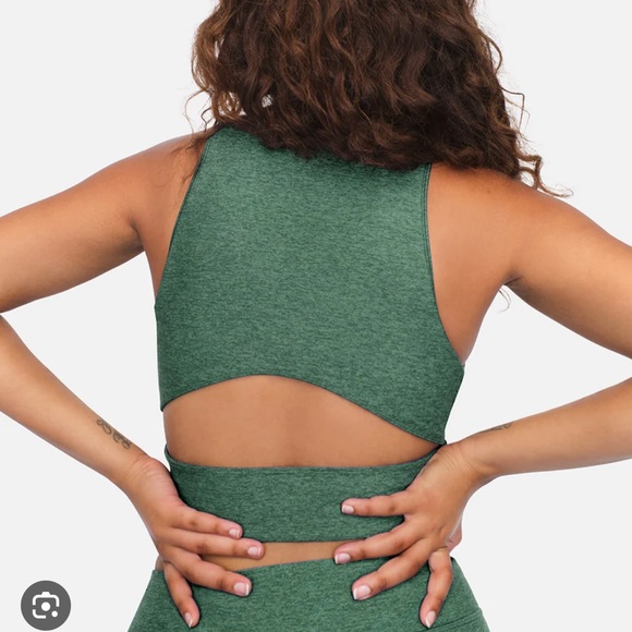 Outdoor Voices Slashback Crop Top Hunter Size Small - Picture 2 of 7